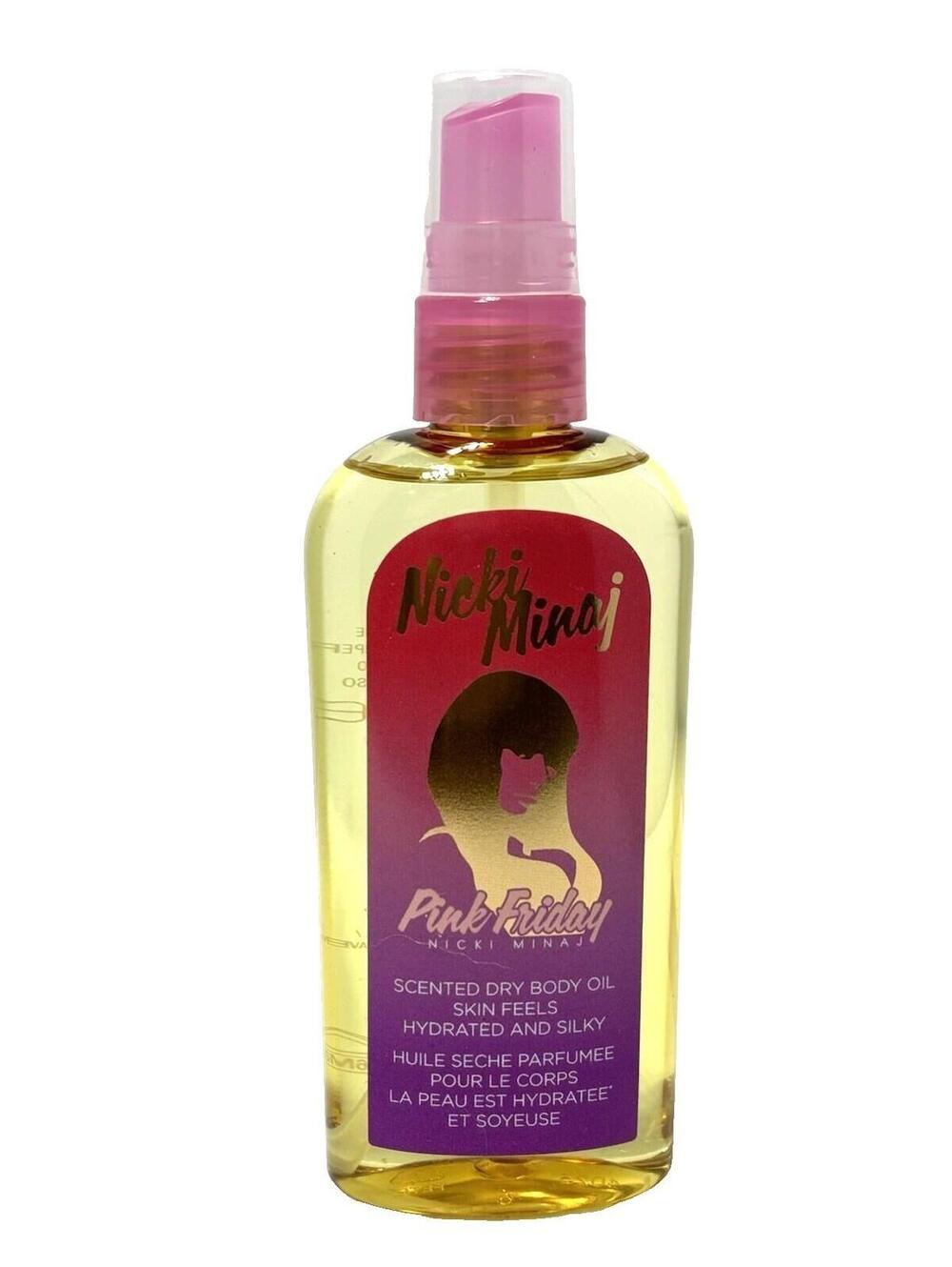 Nicki Minaj Pink Friday Scented Dry Body Oil 125ml /4.2oz Gift Set Fragrance NEW
